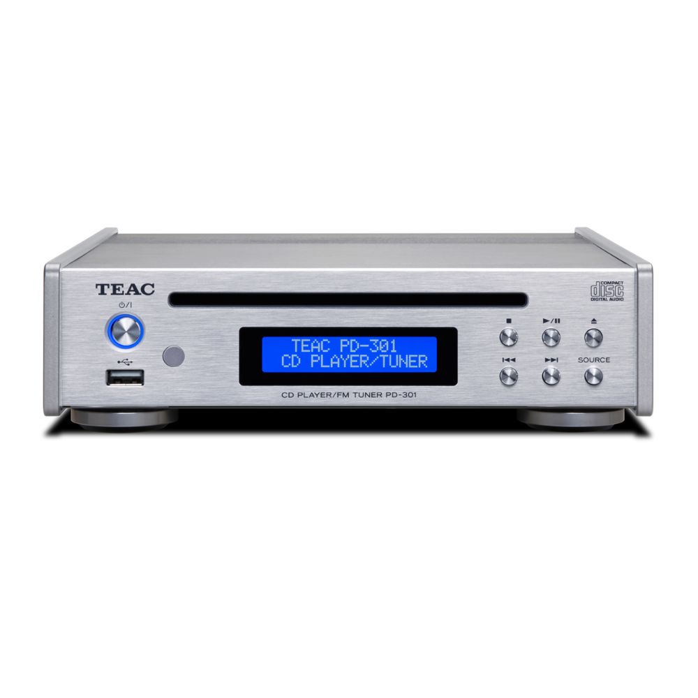 TEAC PD-301-X 內建FM調諧器 CD 播放機 銀色