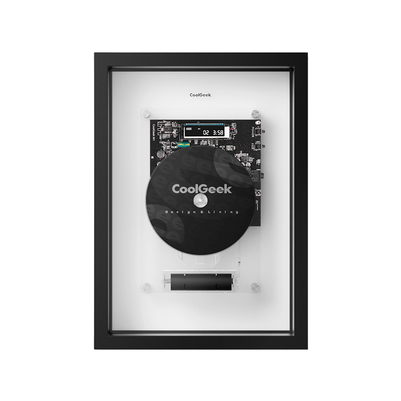 CoolGeek Music Frame Re:Cover 相框CD播放機(支援藍牙5.0/直橫壁掛兩用/內建鋰電池/附遙控)