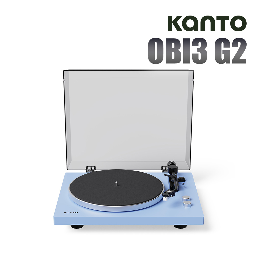 OBI3 G2 藍牙黑膠唱片機-冰川藍(升級版)