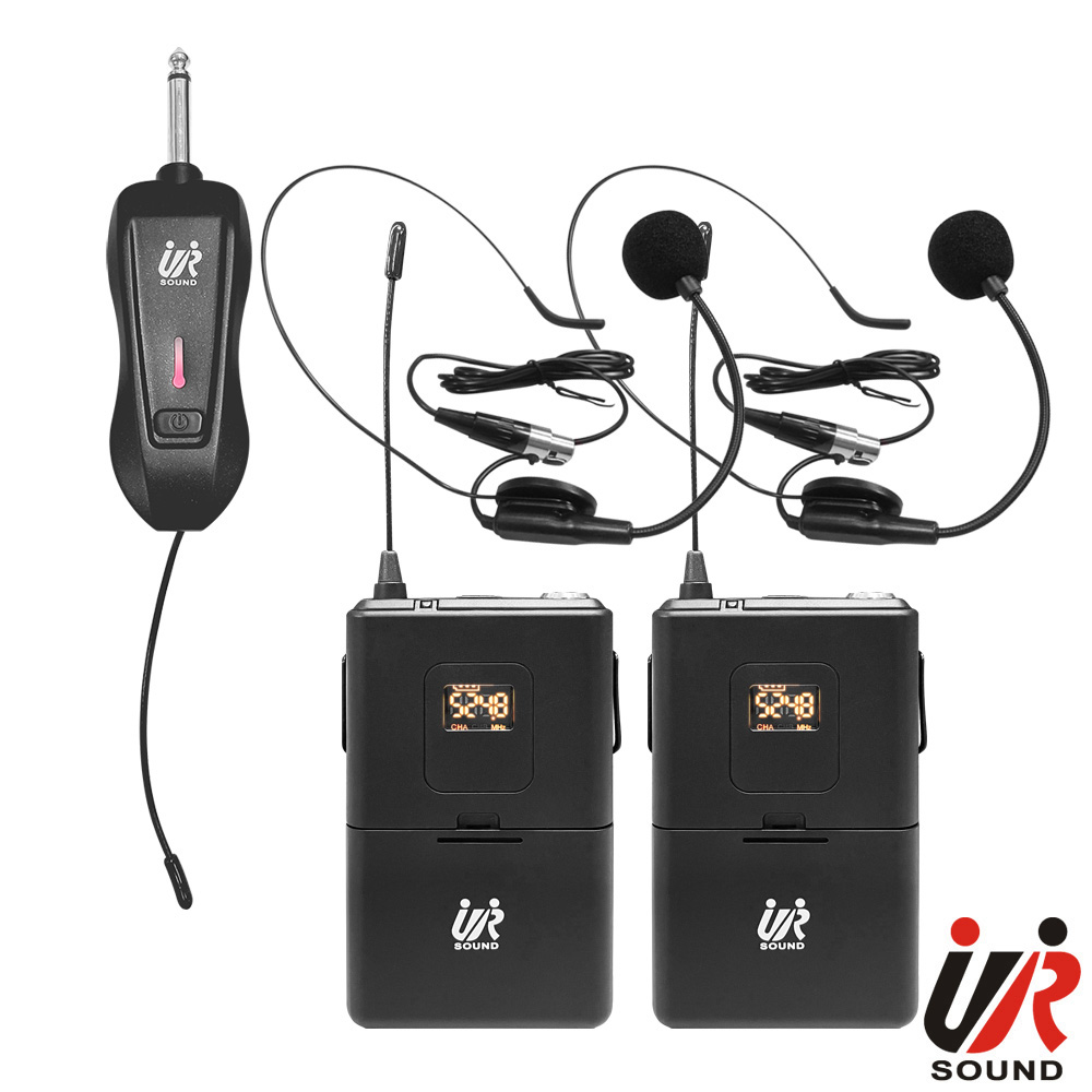 ur sound 普洛咪 UHF雙頻攜帶式數位多頻道無線麥克風(雙腰掛)UR-1018G2H