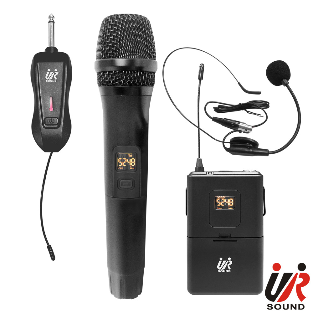 ur sound 普洛咪 UHF雙頻攜帶式數位多頻道無線麥克風(一手一腰)UR-1018G2HB