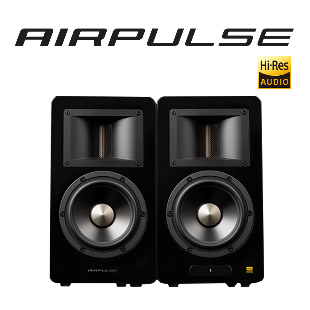 AIRPULSE A200T 主動式喇叭（鋼琴烤漆黑色）（其他規格）
