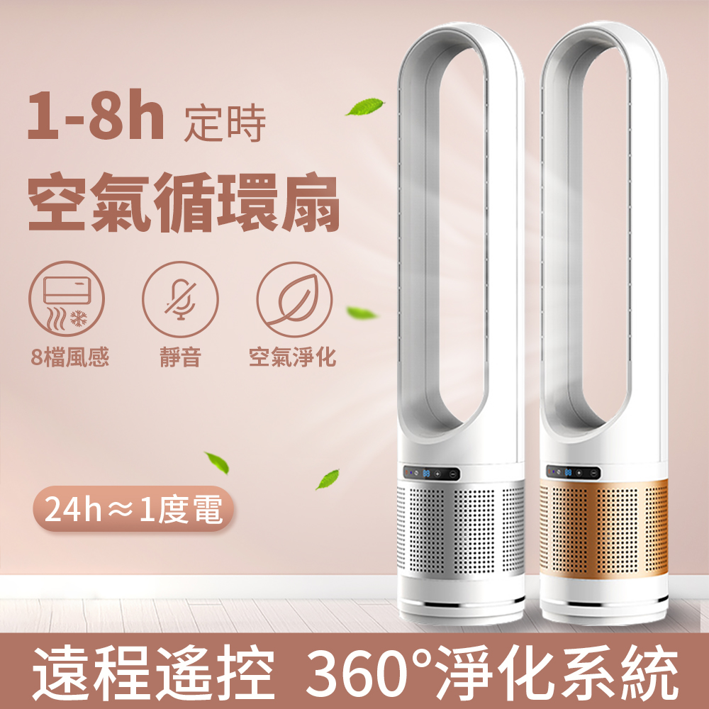 無葉風扇 50寸空氣循環風扇 無葉冷風機 110V電壓 家用落地電風扇 靜音負離子
