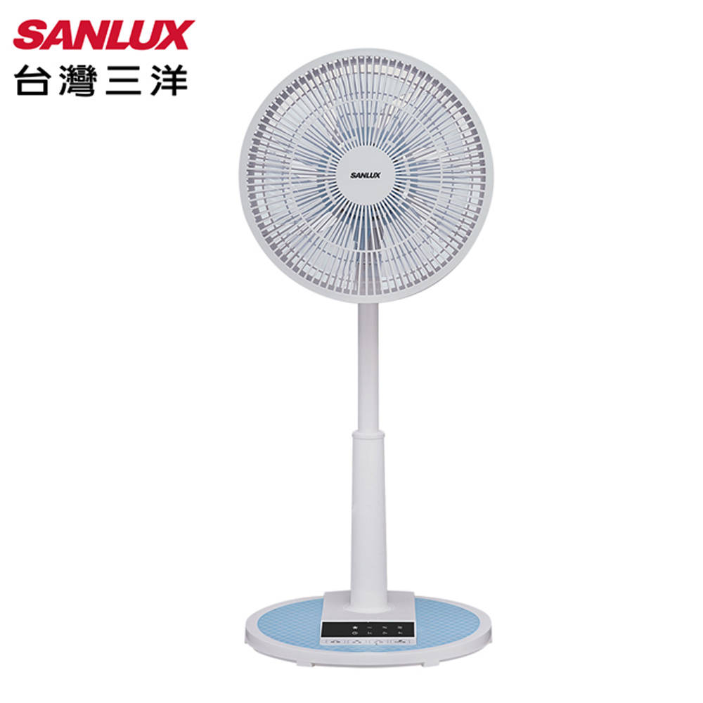 SANLUX 台灣三洋 12吋微電腦自然風遙控立扇(藍色) EF-T12AJ1
