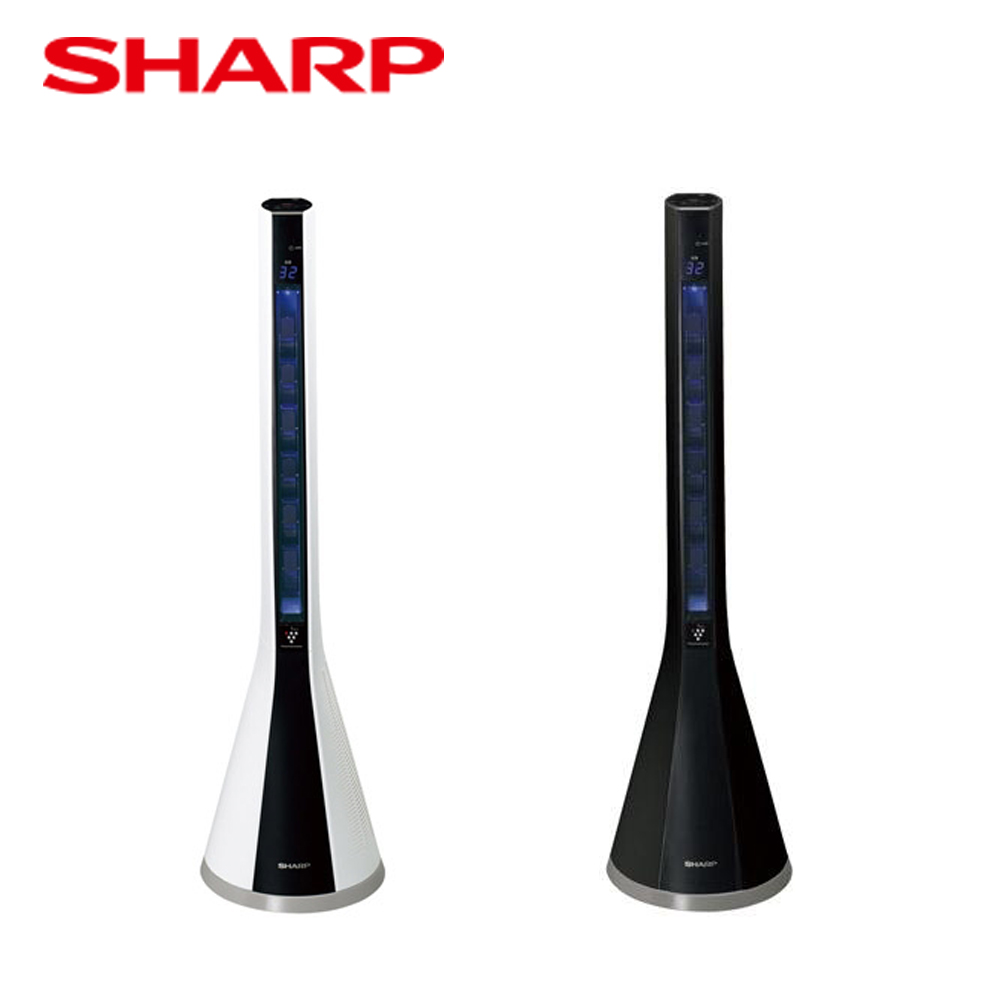 SHARP 夏普 自動除菌離子美肌清淨扇風機(附遙控器)(陳列機) PF-ETC1T-W -