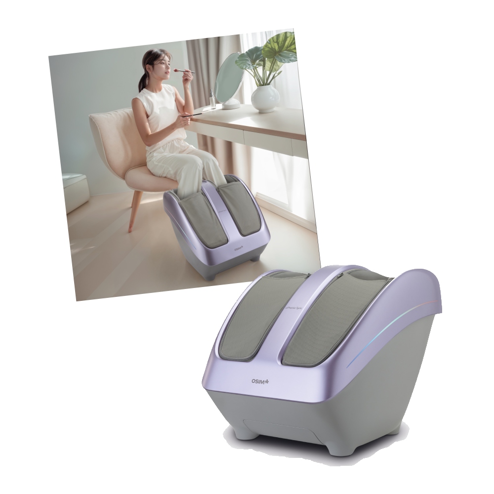 OSIM 暖足樂Sync OS-3233(微光紫)_ 2025新色登場 腳底按摩 腿部按摩 美腿機 小腿按摩