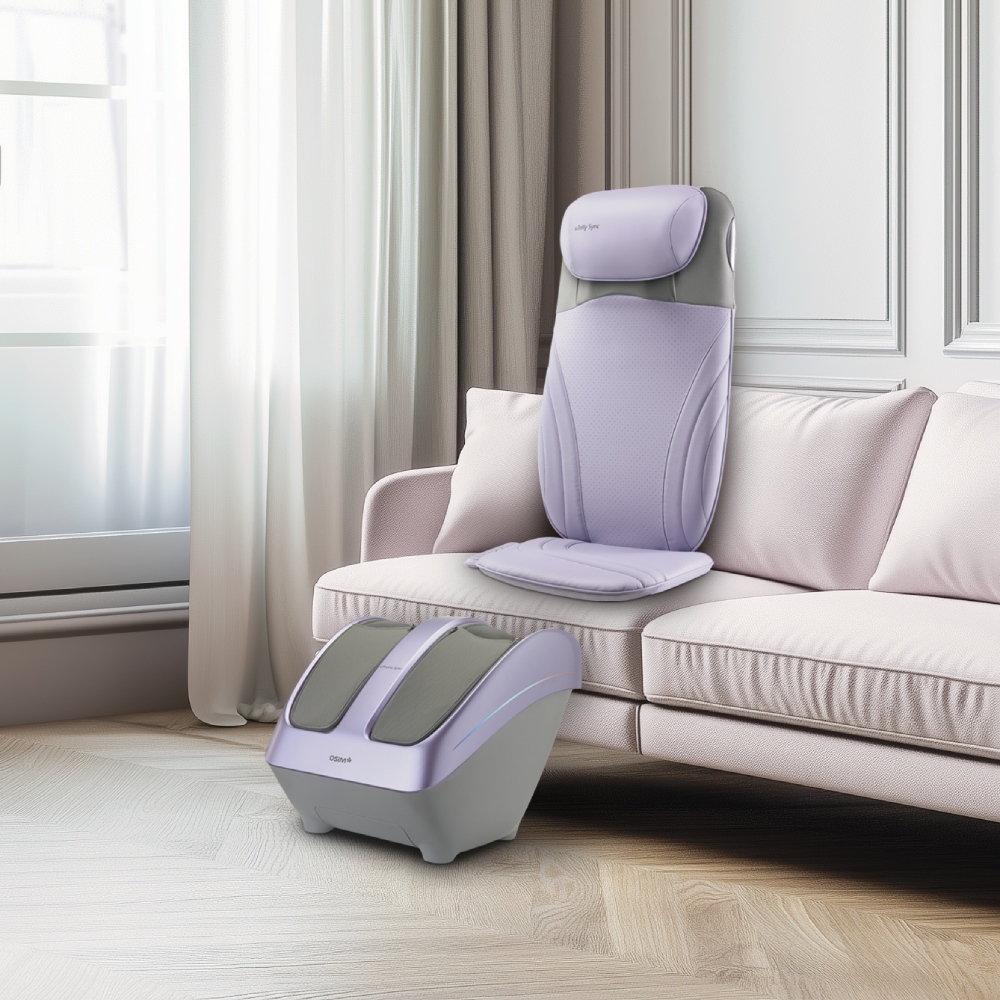 OSIM 隱形按摩椅 OS-2233+OS-3233_按摩椅 按摩椅墊 按摩背墊 腳底按摩 美腿機