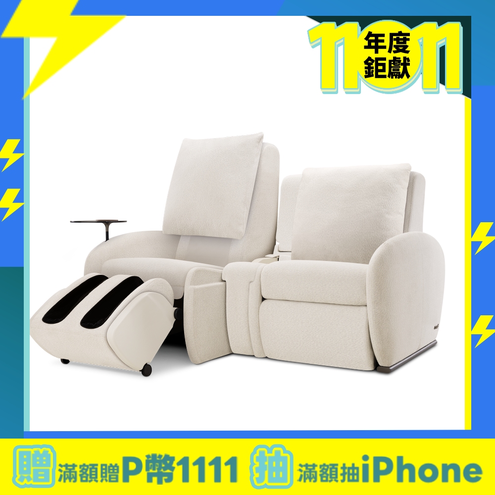 OSIM 沙發天后 2人座按摩沙發(1按摩+1沙發)_模組設計 按摩椅沙發 電動沙發 按摩椅 AI按摩椅 按摩沙發
