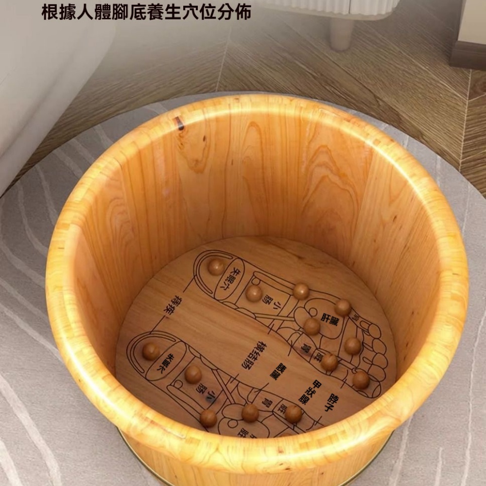 【木之源 】足浴桶 實木桶 洗腳桶泡腳桶高40CM 成人木質加厚香柏木洗腳盆