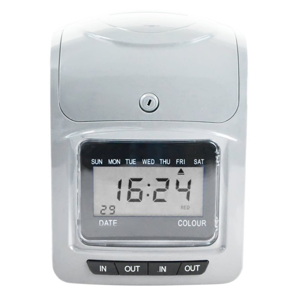 最新 微電腦 UFOTEC 雙色打卡鐘 四欄位/點矩陣/用優美小卡