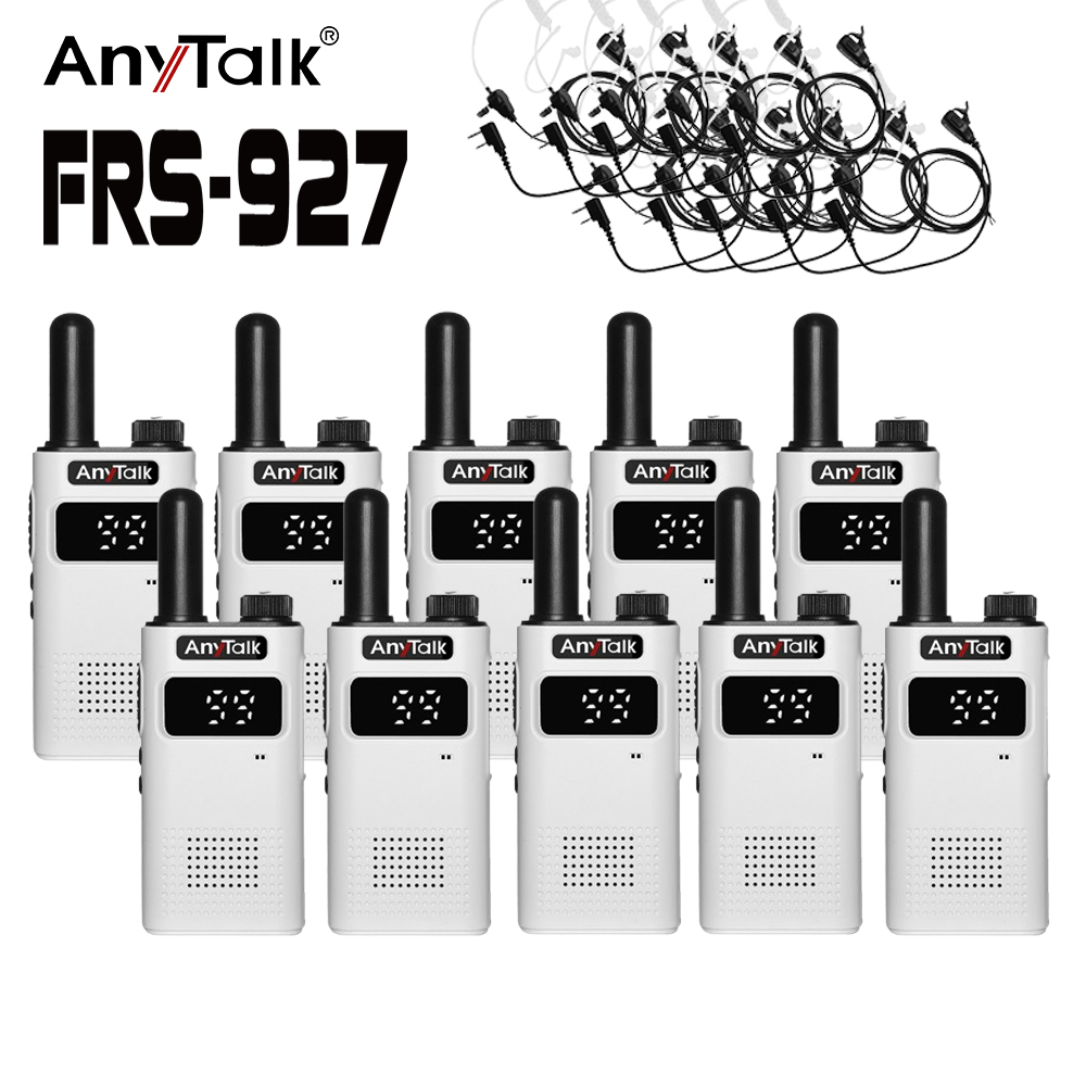 AnyTalk FRS-927免執照無線對講機 ◤5組10入 ◢贈空導耳麥耳麥