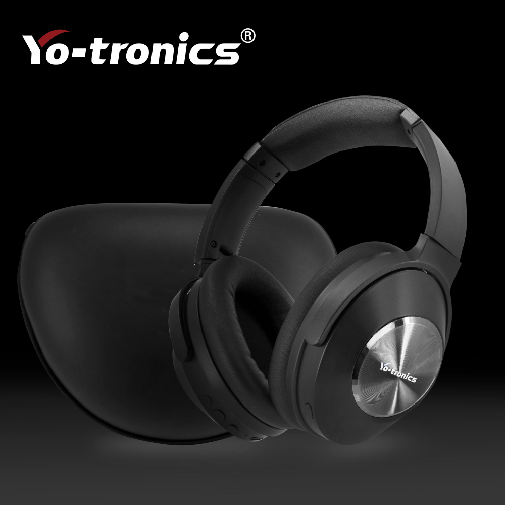 Yo-tronics 主動降噪無線藍芽耳機 (耳罩 頭戴式) 藍牙耳機