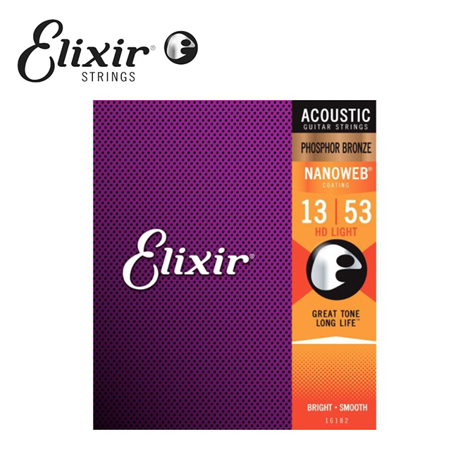 ELIXIR EXXF-16182 Nanoweb 磷青銅民謠吉他套弦(其他規格)
