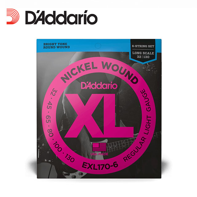 D'Addario Daddario EXL170-6 6弦貝斯弦 32-130 原廠公司貨 商品保固有保障