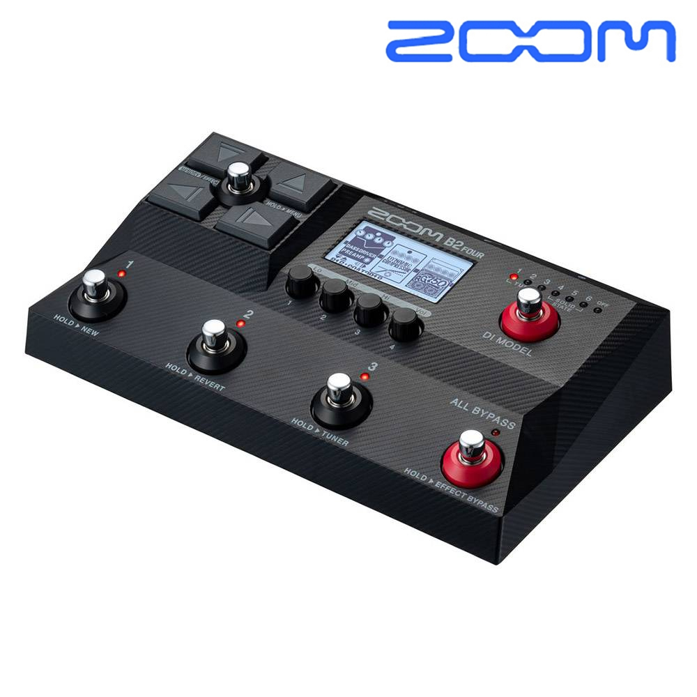 Zoom 電貝斯綜合效果器 B2 Four / 含整流器導線