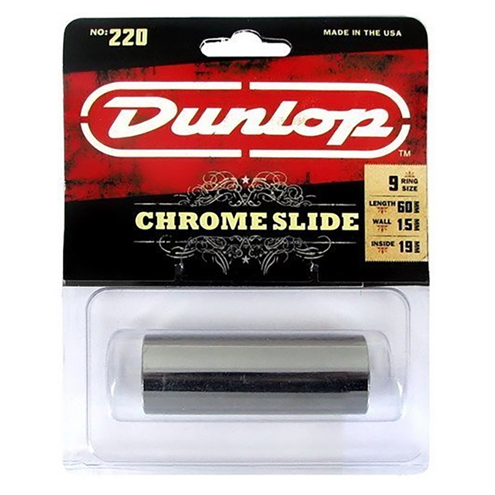 DUNLOP 美國鍍鉻金屬滑音管 220 / 公司貨