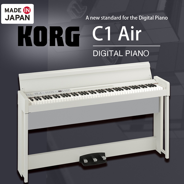 KORG 88鍵掀蓋式電鋼琴 C1 Air 白色 / 日本製造 / 公司貨保固
