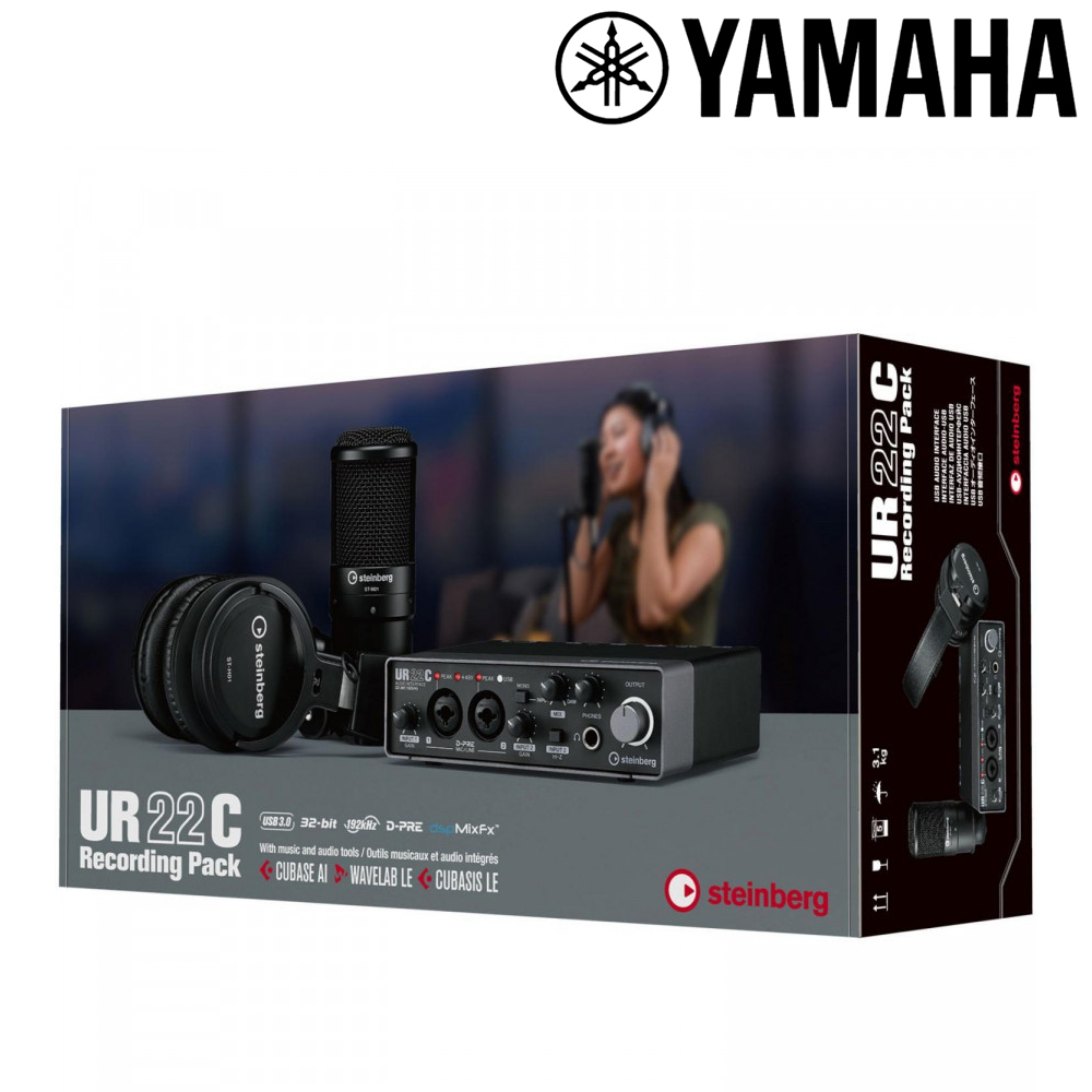 YAMAHA 山葉 Steinberg錄音介面 UR22C / 32-bit / 192 kHz 解析度