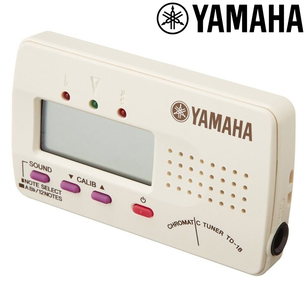 YAMAHA 山葉 CHROMATIC TUNER 吉他貝斯管弦樂調音器 TD-18WE含拾音夾 / 公司貨