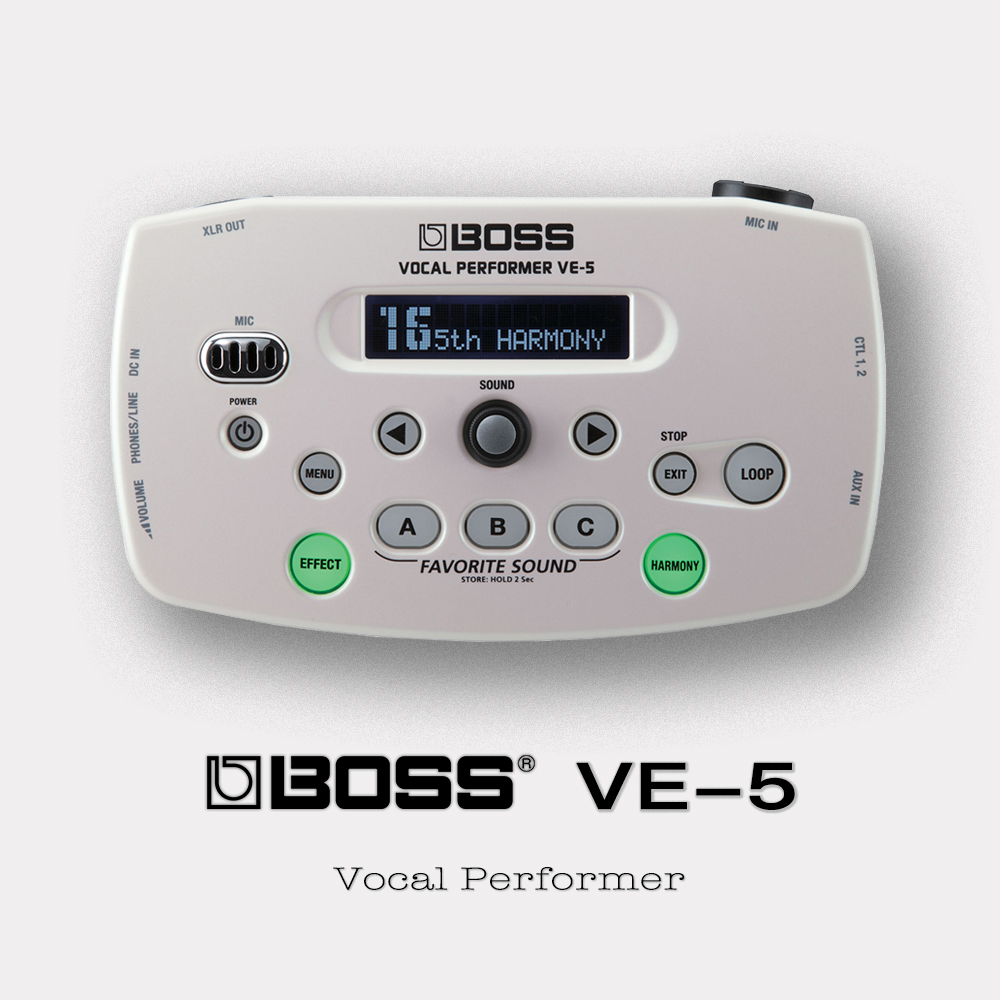 Boss 『 效果器』歌手專用的小型便攜人聲效果處理器 VE-5（其他規格）