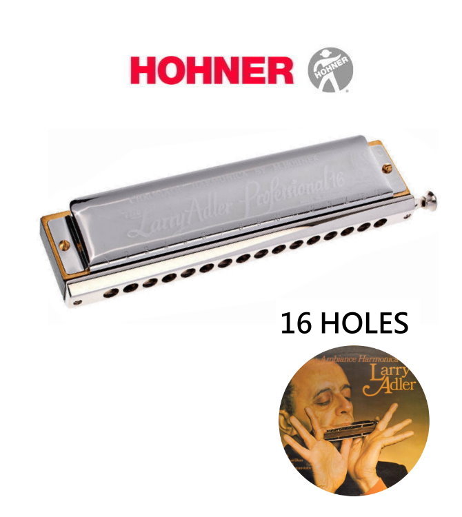 Hohner Larry Adler 16孔半音階口琴組