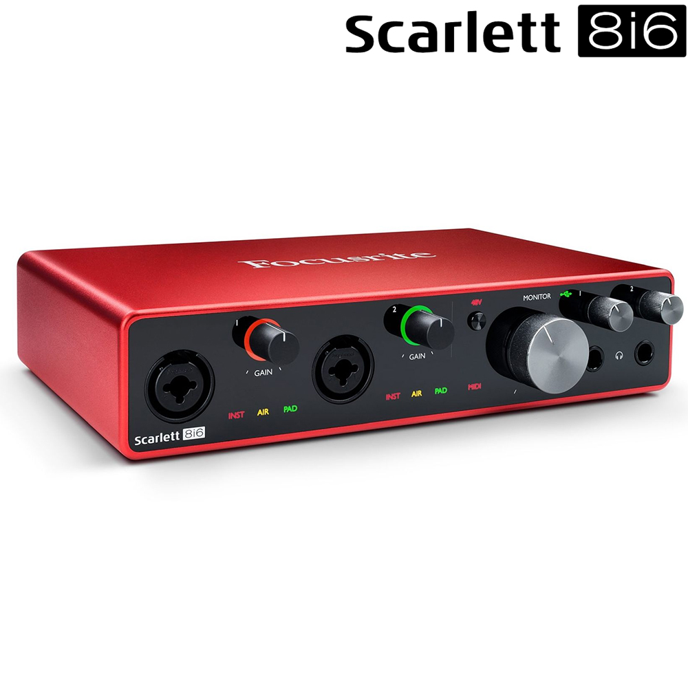 Focusrite Scarlett 18i8 (3rd Gen) 錄音介面/ 公司貨保固- PChome 24h購物