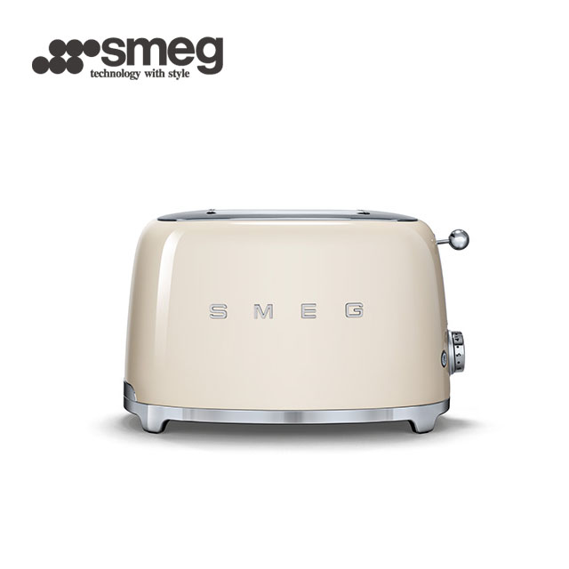 義大利SMEG2片式烤麵包機-奶油色