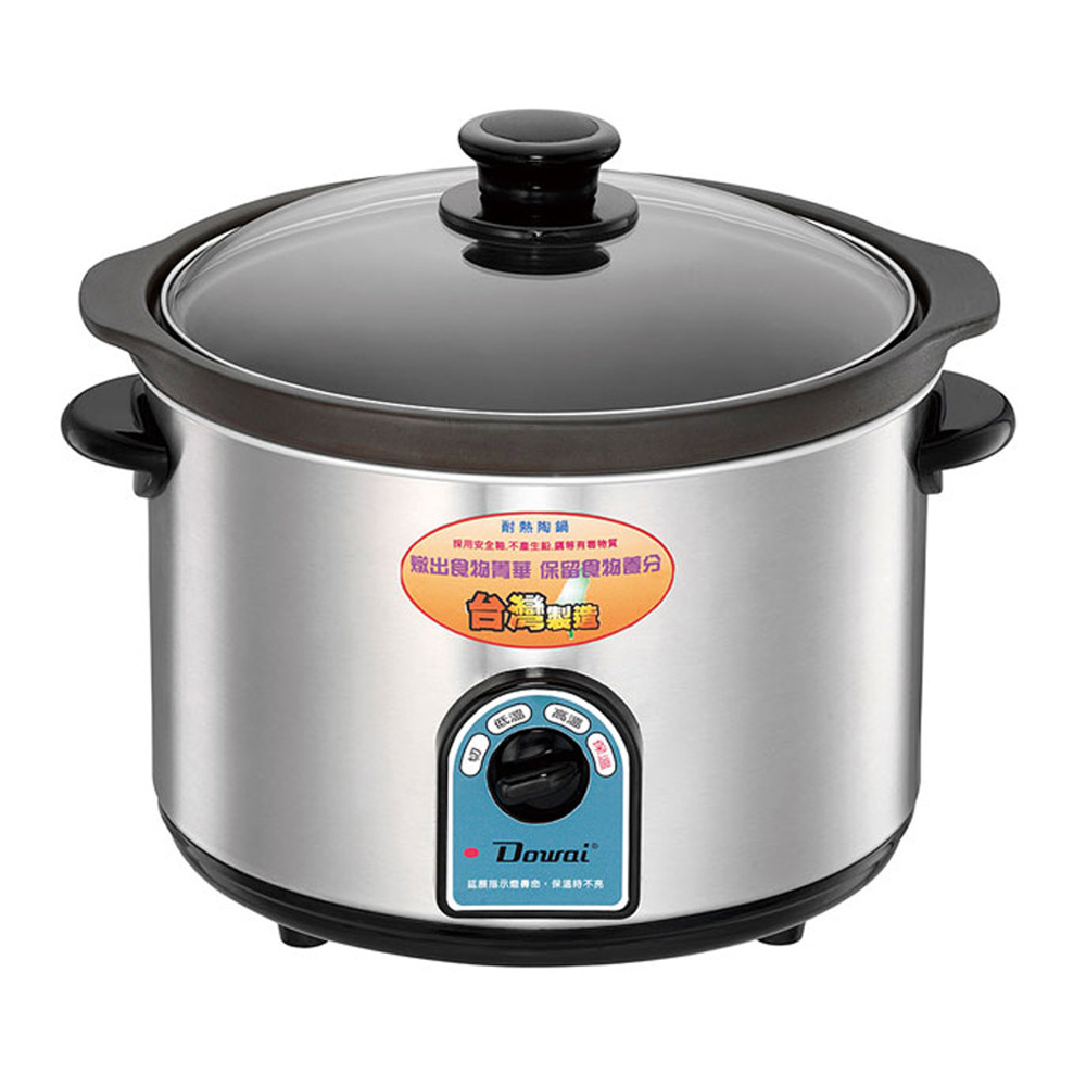 【DOWAI多偉】台灣製造4.7L不鏽鋼耐熱陶瓷燉鍋 DT-602