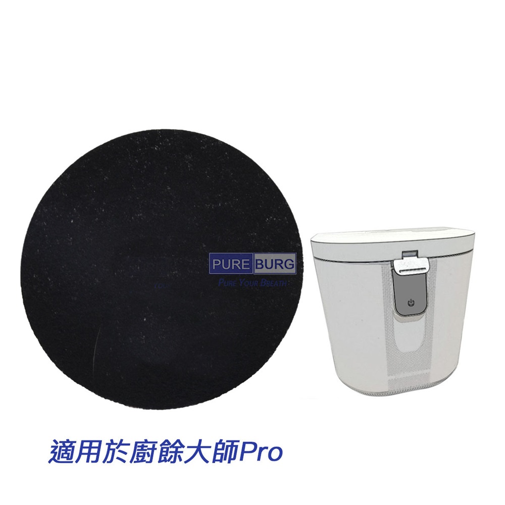 PUREBURG 適用 廚餘大師Pro 廚餘機 除臭濾網 6片裝(廚餘機 Foodcycler Pro 廚餘大師Pro 濾網 補充包)