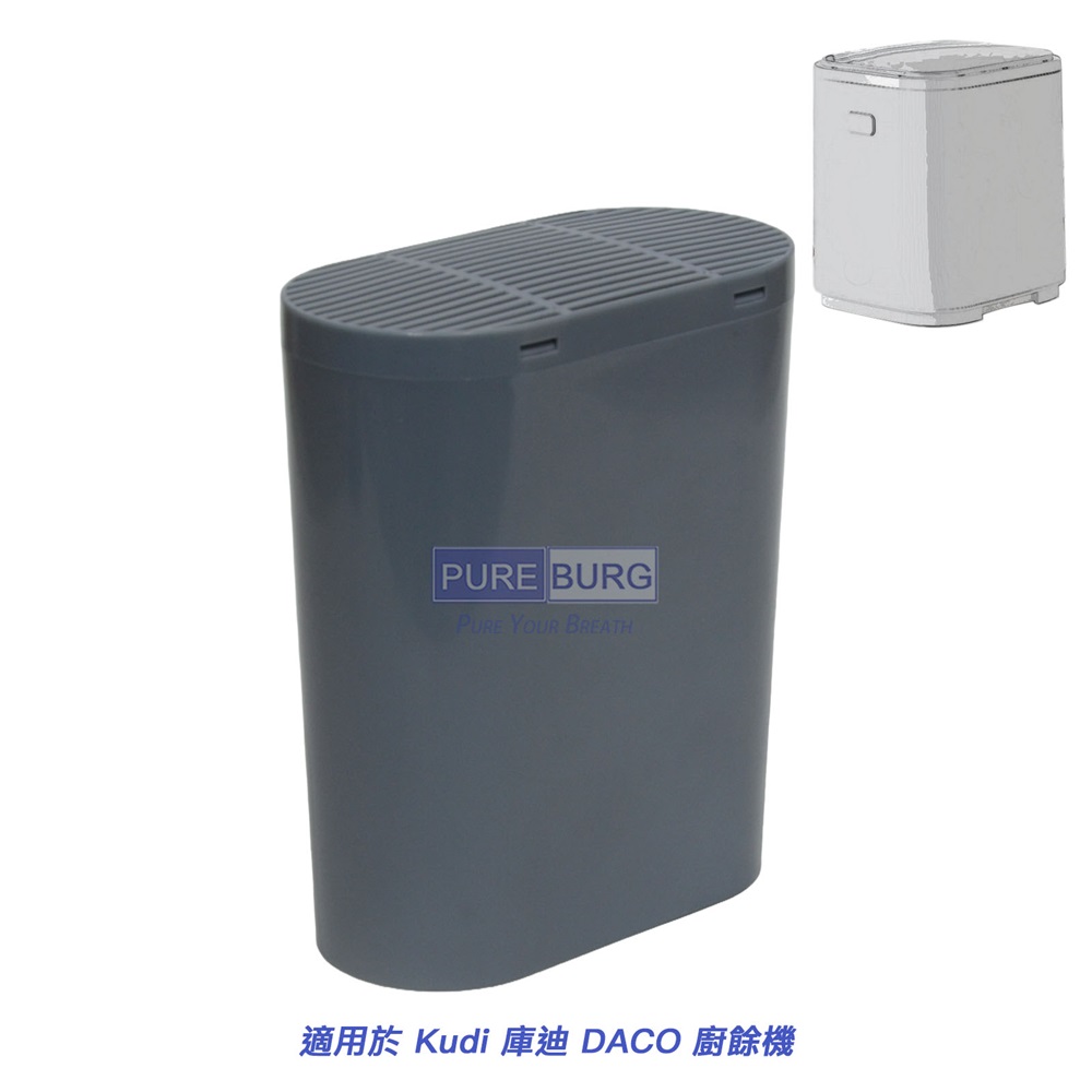 PUREBURG 適用 KUDI 庫迪 智能廚餘機 DACO 廚餘機活性碳濾芯 2入(KD-KF3 KD-KF4)