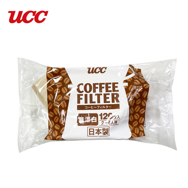 《UCC》無漂白濾紙CF-2 // 2~4人用 (120枚入)