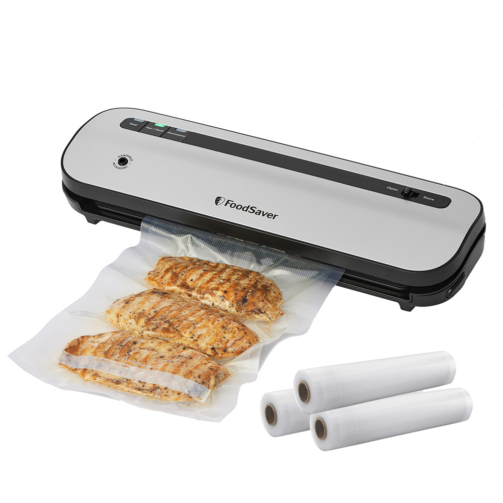 FoodSaver 【五鮮級】真空保鮮機VS1230(真空機/包裝機/封口機)+真空卷3入