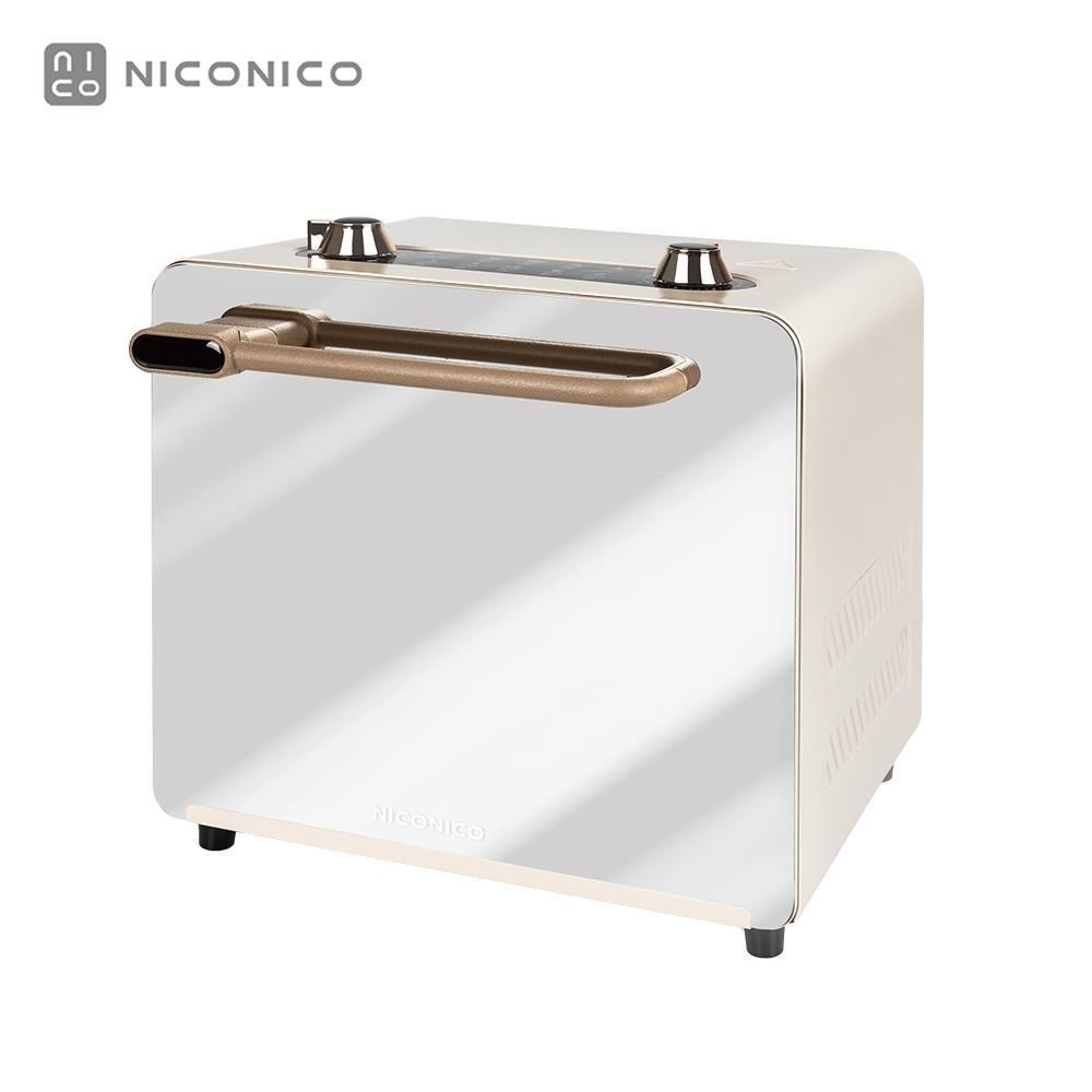 NICONICO 12L鏡面美型氣炸烤箱 氣炸鍋 電烤箱 電烤盤 NI-GB2415