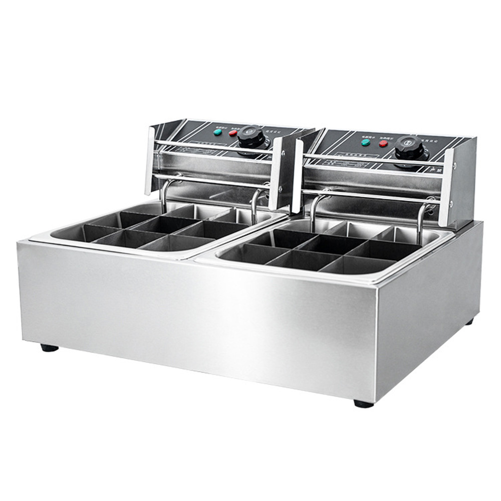 【壹居】商用串串香機 關東煮機 煮面爐格分層 110v-24/36/48格雙缸 麻辣燙機 電熱關東煮機 擺攤專用