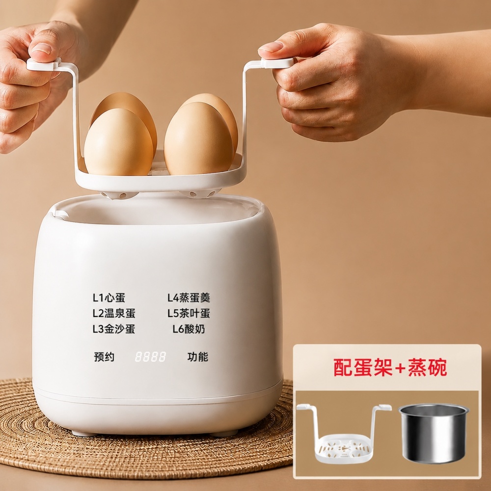 【木洸】110V家用蒸蛋機 多功能蒸蛋器 迷你蒸蛋機