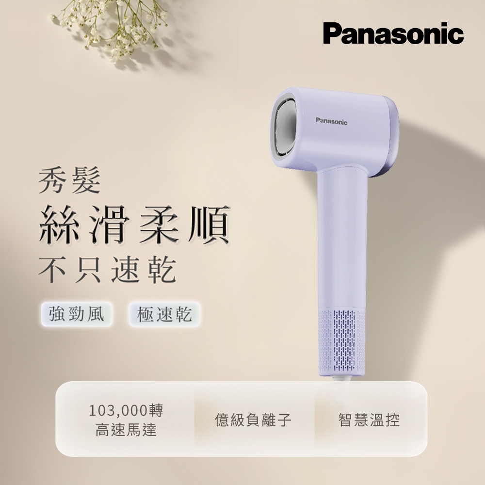 Panasonic 國際牌 BLDC高速馬達負離子吹風機(丁香紫) EH-NE6L-V