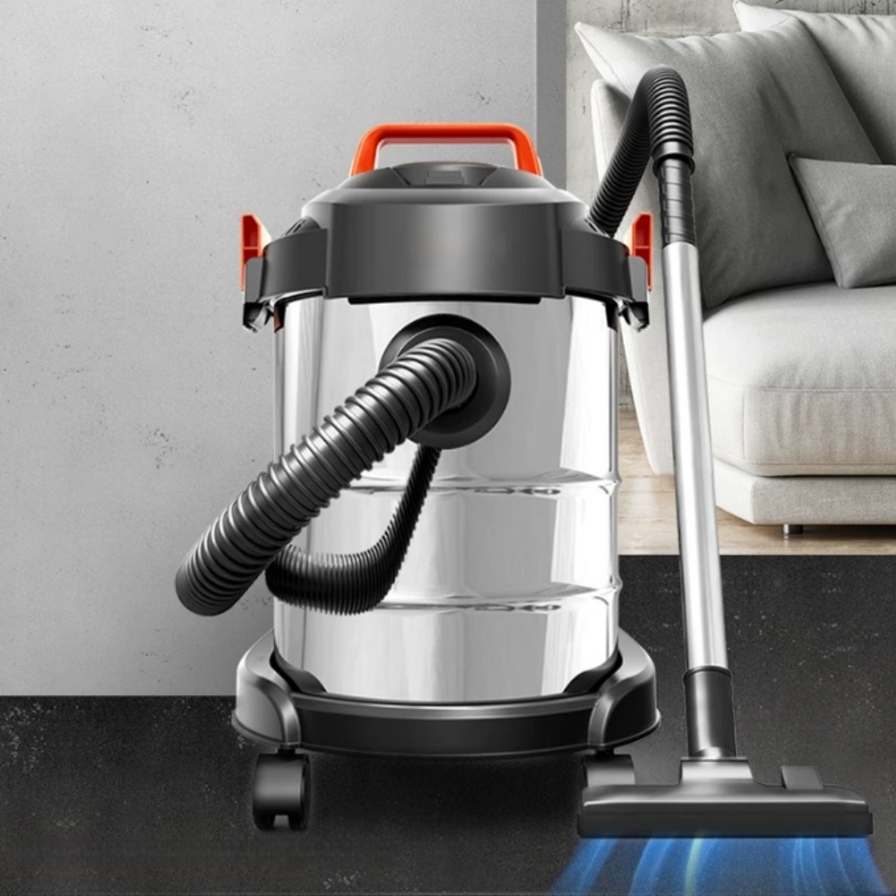 220V吸塵器 12L 金屬桶乾濕吹三用吸塵器 12000W 大功率 大吸力 家用洗車美縫工業多功能桶式吸塵機