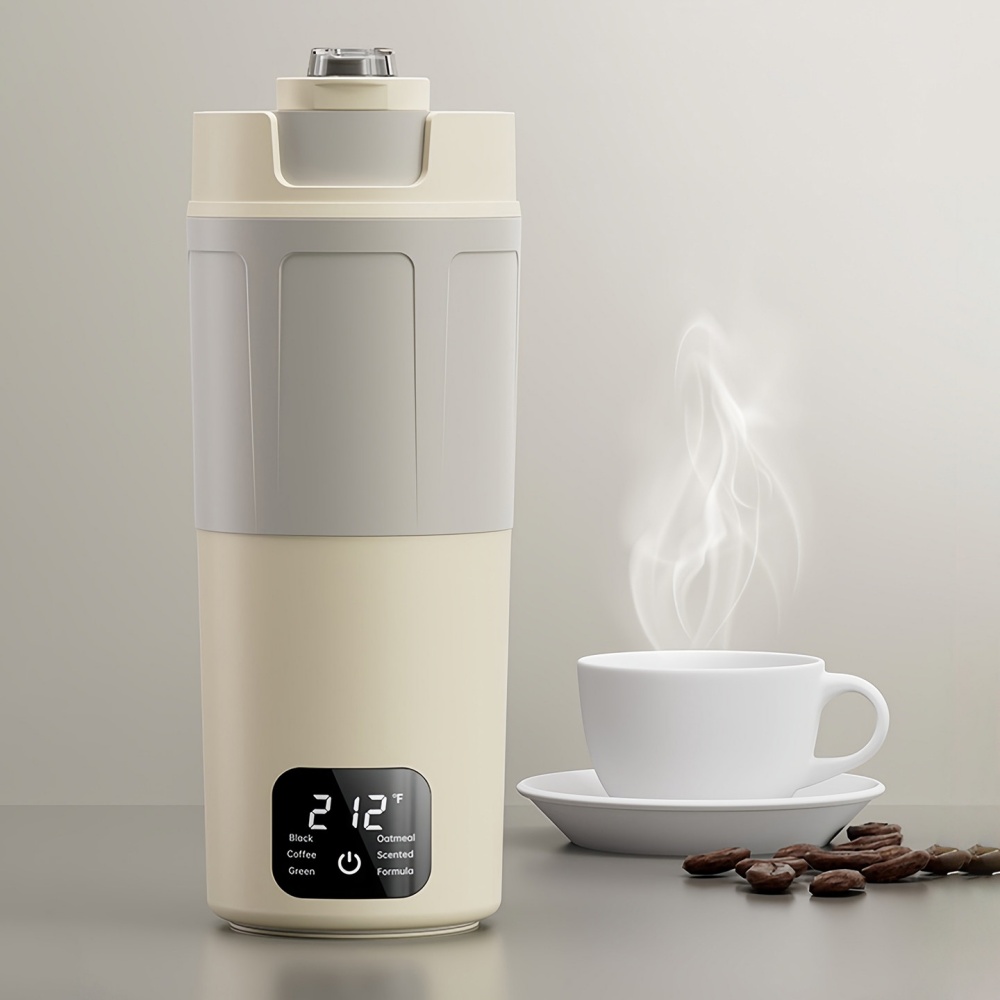 110v 行動式燒水杯 550ml 電加熱杯 保溫燒水壺 隨身水壺 美規 一人用 隨行杯 加熱杯