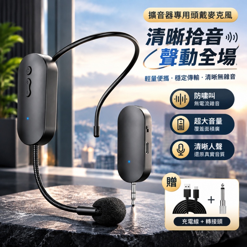 無線耳麥 頭戴式耳麥 小蜜蜂 擴音器 直播音響 麥克風 話筒 教師上課專用耳麥 頭戴/手持/掛脖