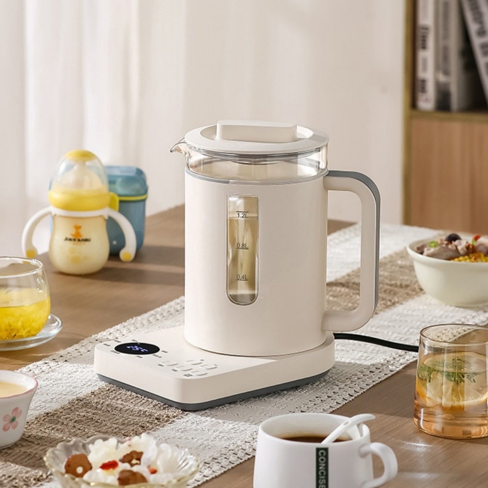 家用養生壺 110V多功能煮茶器 電熱水壺 花茶壺 果茶壺 辦公室泡茶壺 燒水壺