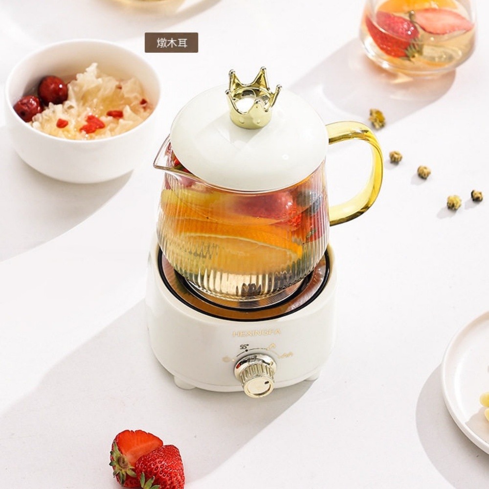 家用分體式養生壺 110V迷你電燉杯 多功能煮茶器 花茶壺 辦公室泡茶杯 電熱燉煮壺