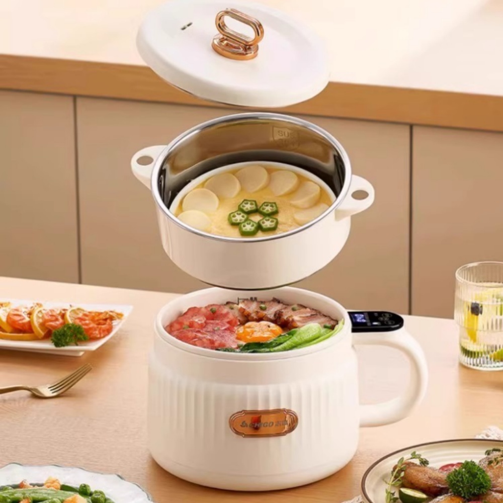 電煮鍋 家用電火鍋 電炒鍋 小電鍋 料理鍋 電熱鍋 火鍋鍋 煮食鍋 便攜式電鍋 多用途鍋具 110V