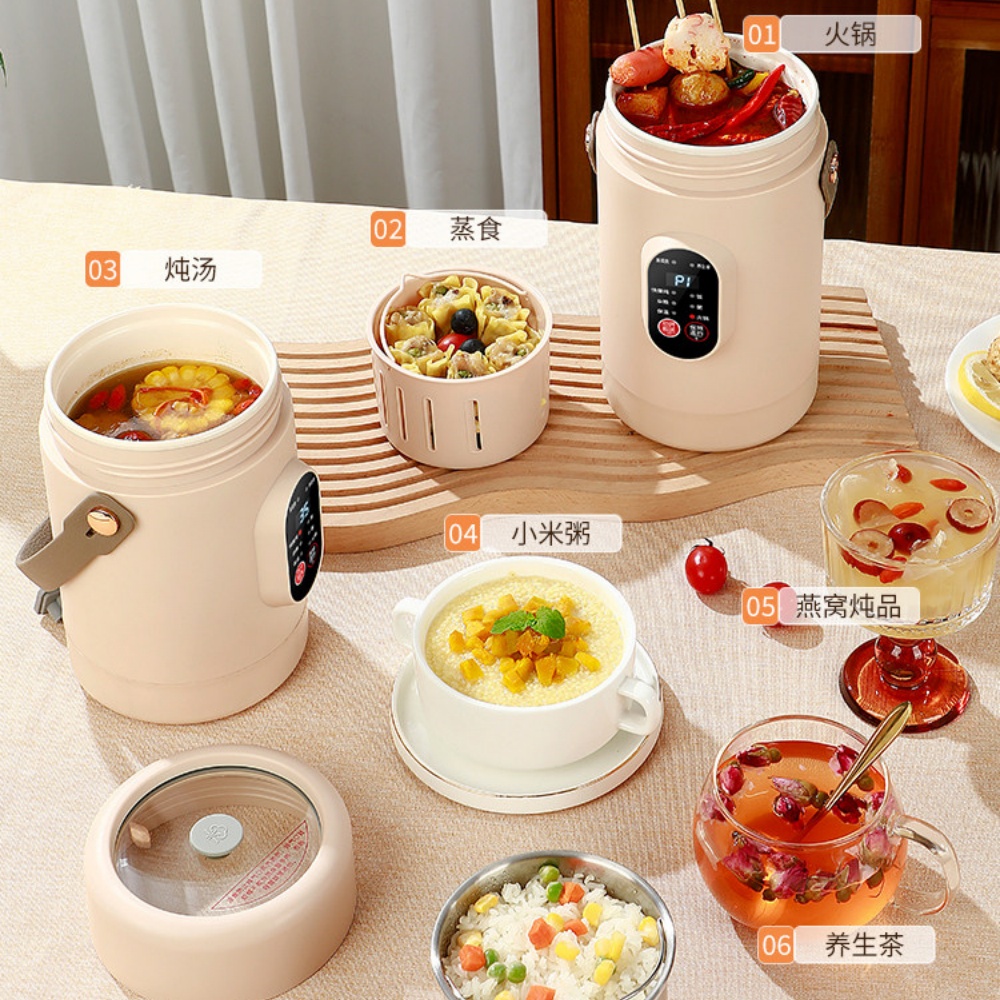 電煮鍋 家用小電鍋 迷你料理鍋 電火鍋 電熱鍋 煮麵鍋 煲湯鍋 電蒸煮鍋 便攜式鍋具 110V