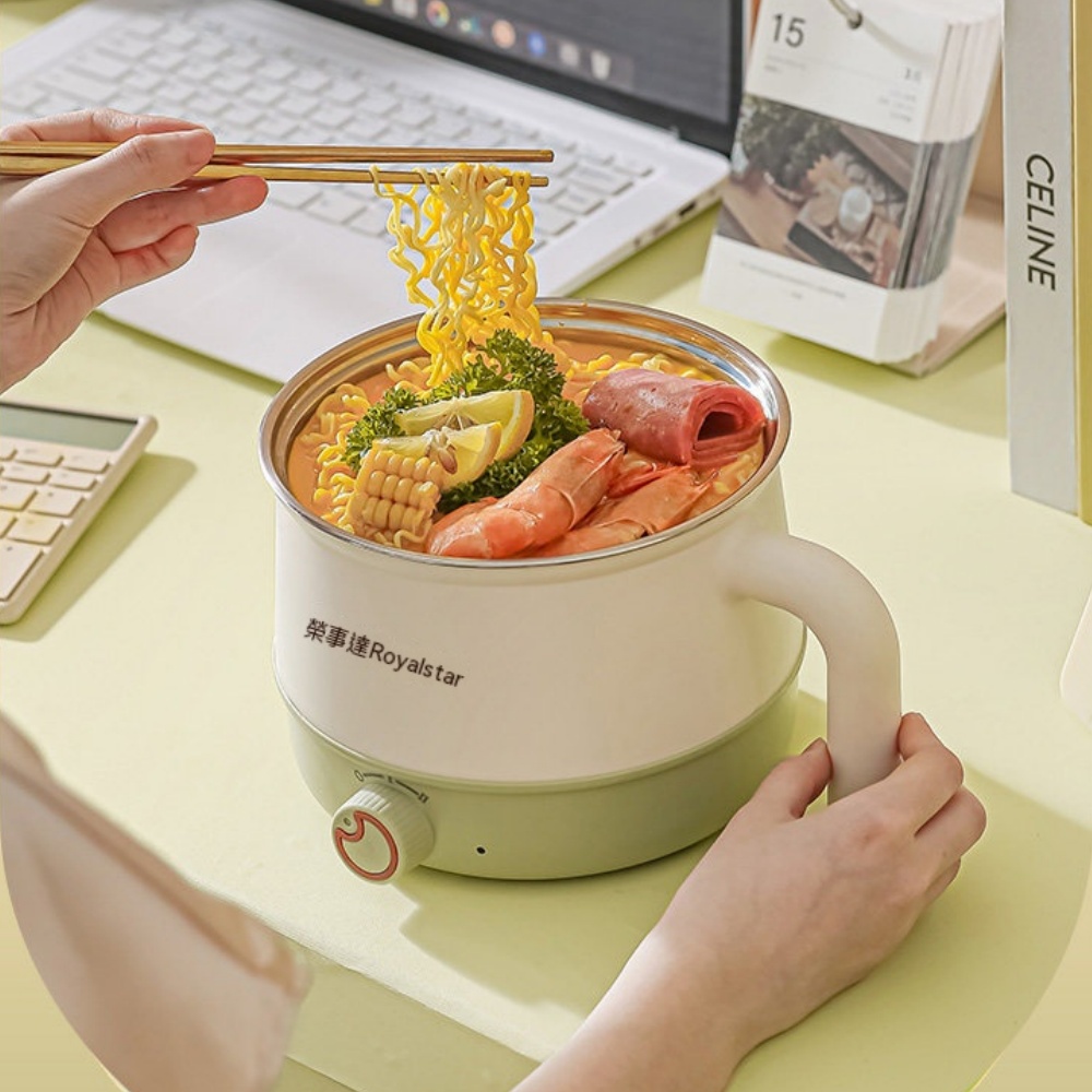 電煮鍋 電熱料理鍋 家用煮食鍋 電火鍋 宿舍鍋 304不鏽鋼內膽 迷你電鍋 泡麵鍋 一人食小鍋