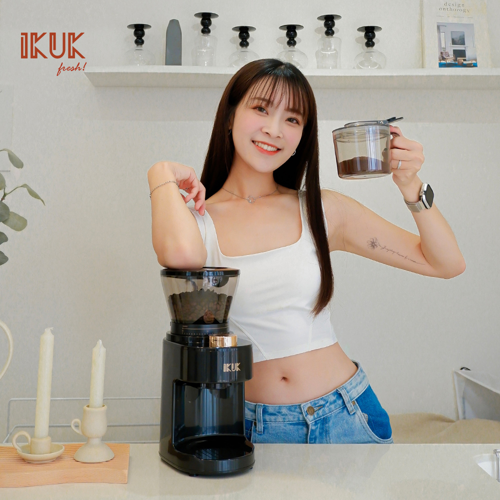 IKUK 艾可 商品名稱	40段全功能咖啡電動磨豆機(義式法壓虹吸到手沖完美掌握)