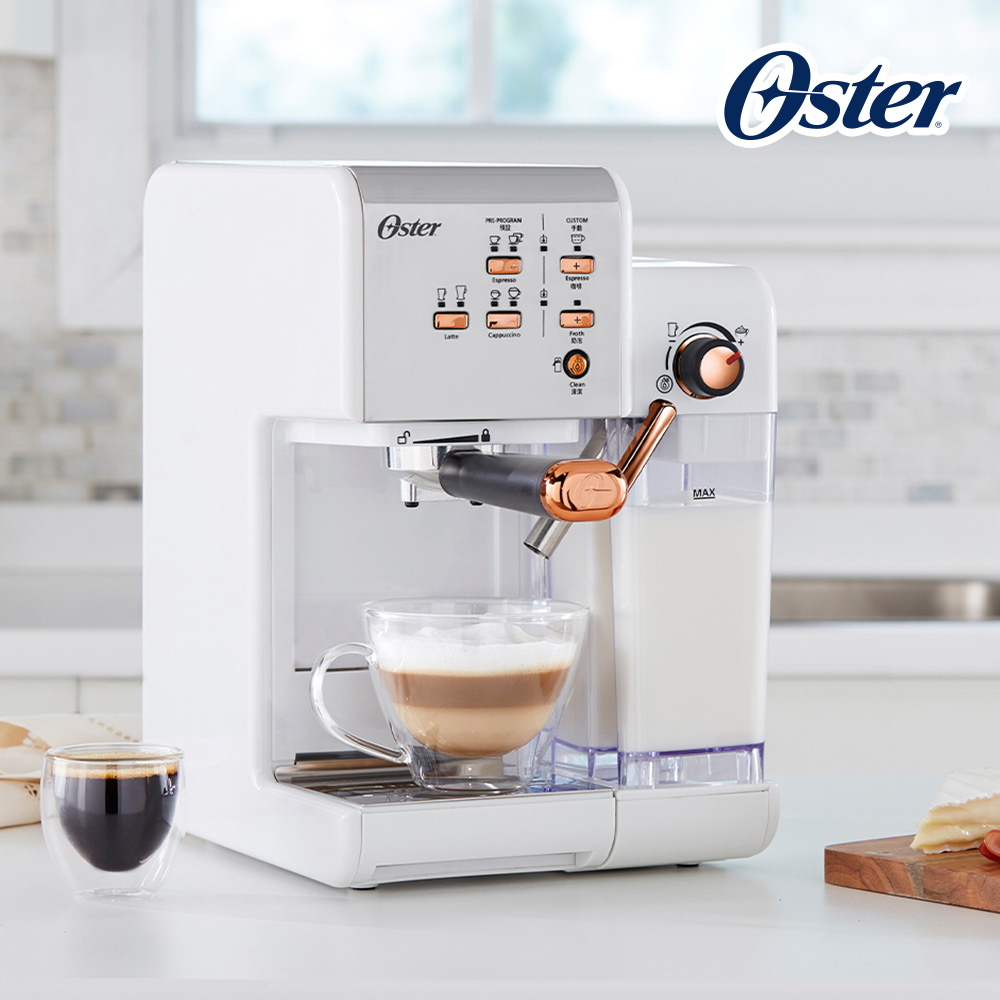 OSTER 美國 5+隨享咖啡機(義式+膠囊)-白玫瑰金