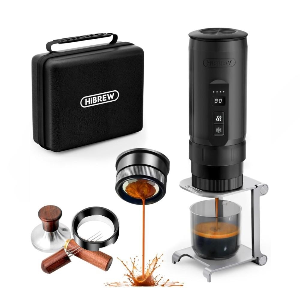 HiBREW H4C 攜帶式咖啡機_51大師版 便攜式咖啡機 義式濃縮咖啡機(黑色)