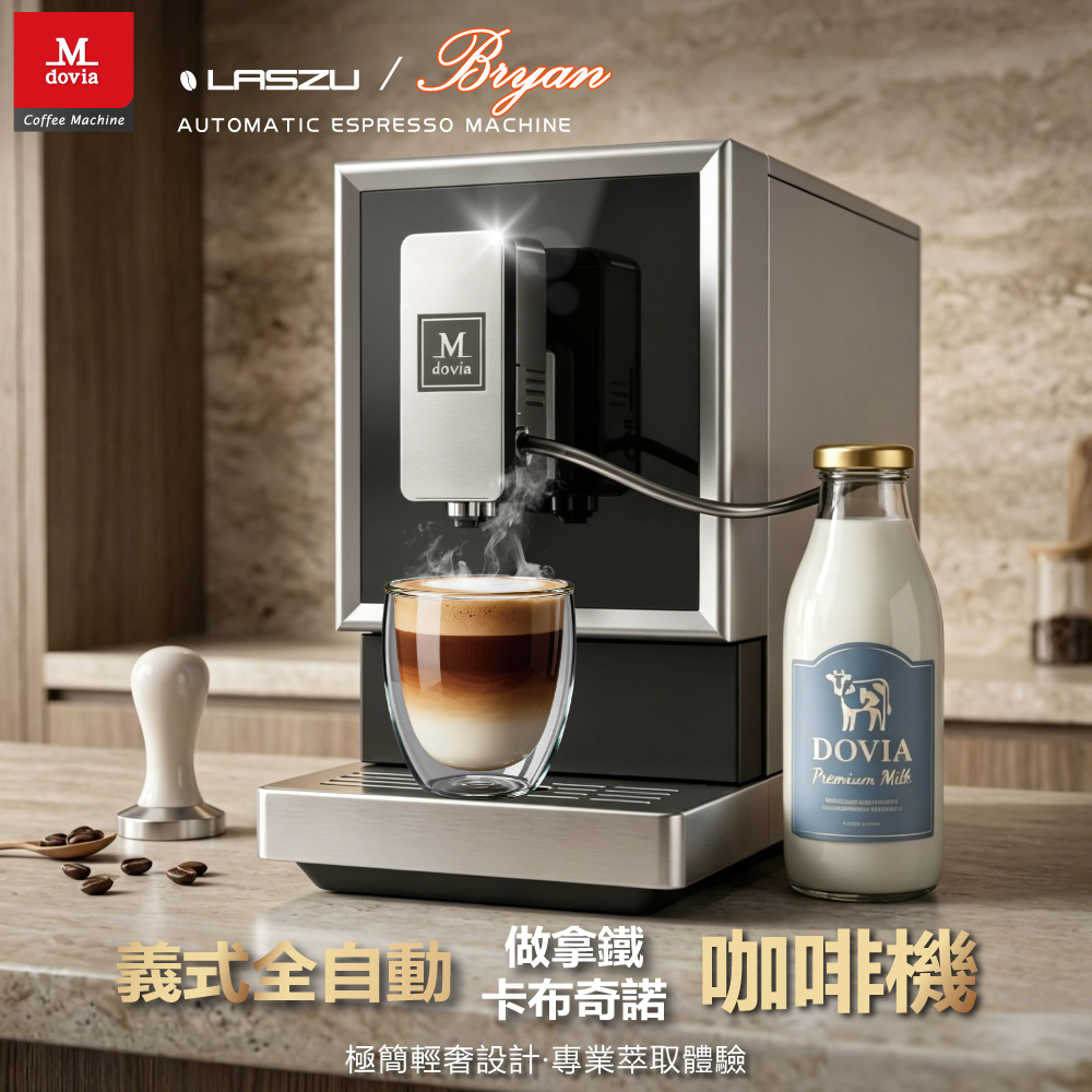 LASZU V5 全自動做拿鐵/卡布奇諾 義式咖啡機