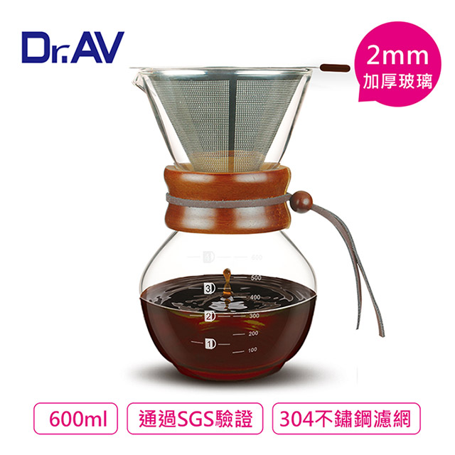 Dr.AV 聖岡科技 【N 】日式手沖咖啡滴漏壺DPB-6A