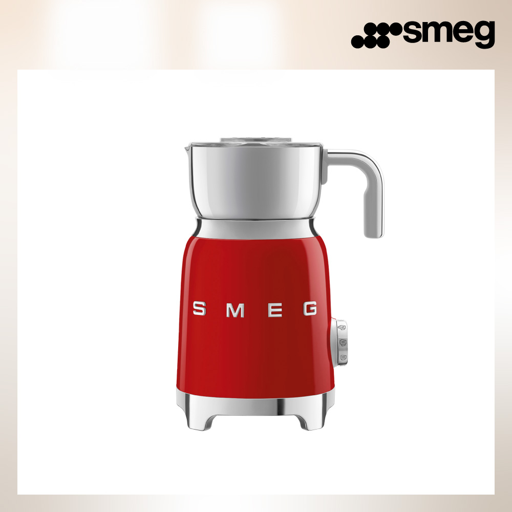 SMEG 義大利電動奶泡機-魅惑紅